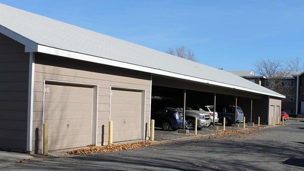 Garages and carports.