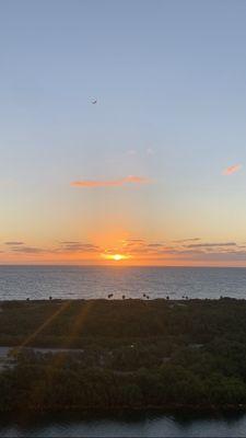 Sunrise over Port Everglades