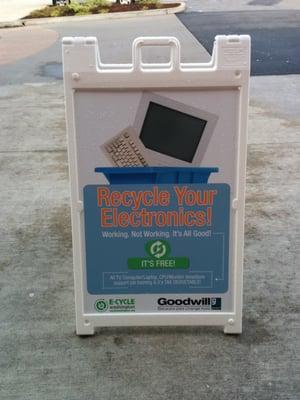 Recycle your used electronics here!