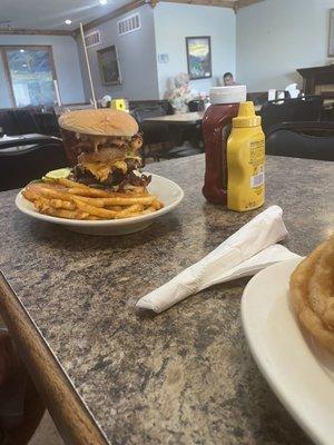 Big Daddy Burger with fries!