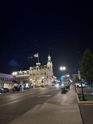 The view from outside! Such a cute town.