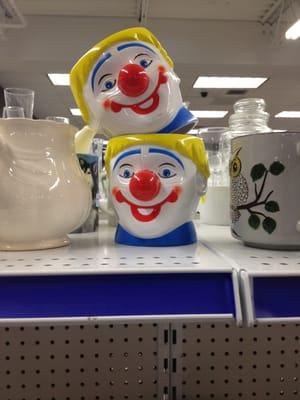 some clowny knick knacks.