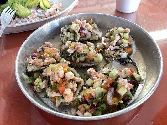 Fully loaded/rellenos oysters