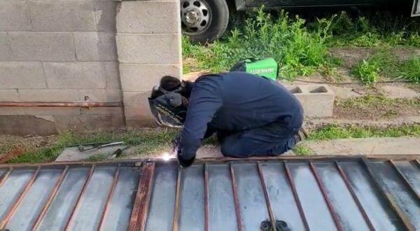 Sliding gate repair