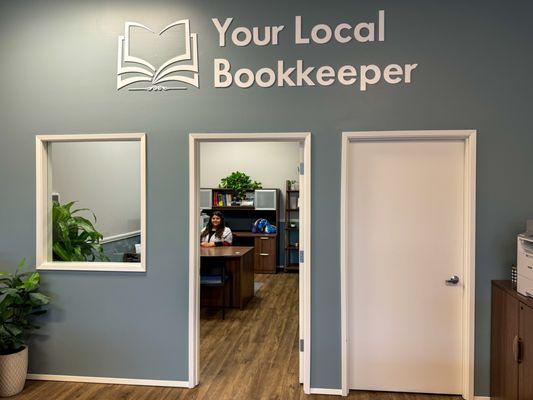 Private office for clients of Your Local Bookkeeper in Monroe.