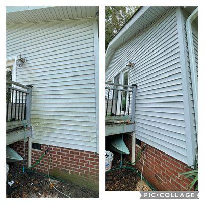 Removing Algae, Mildew, and mold... oh yes! #midwestdetailingnc #contactsustoday #freeestimates