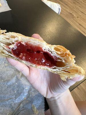 Pastelito de Guava. Full of filling. So good!