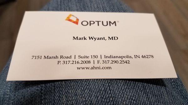 Dr. Mark Wyant now with Optum Network