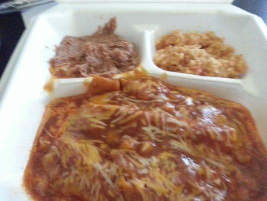 Beef enchiladas