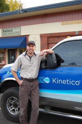 David outside the showroom in Jacksonville.