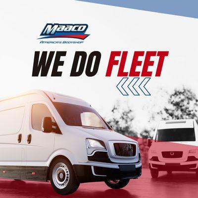 Whether you're in need of fleet vehicle repair, light remarketing, or full rebranding you can put your trust in Maaco!