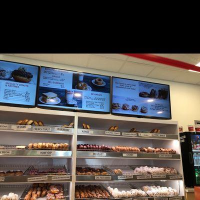 Display of donuts