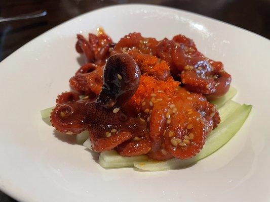 Baby octopus salad