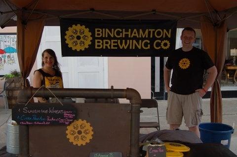 Binghamton Brewing Company at Beers and Cheers Microbrewery Festival During Binghamton Marathon Weekend