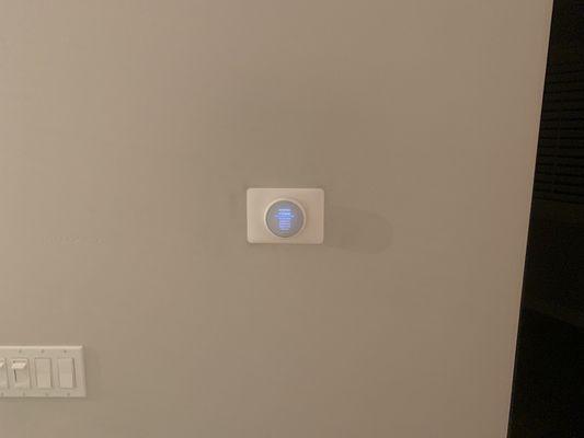 Energy efficient google thermostat installed