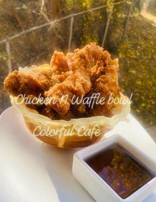 Chicken & Waffle bowl