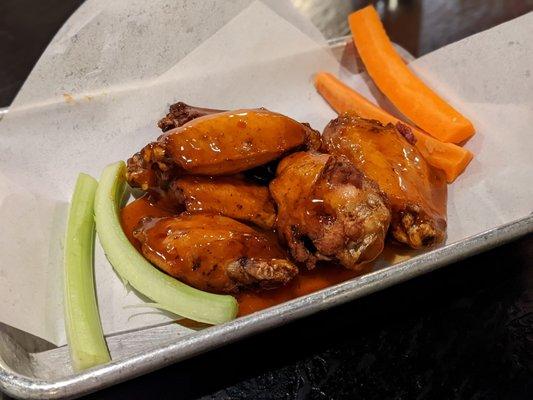 6 mango habanero wings