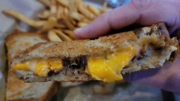 Short Rib Grilled Cheese with fries: This was great!  Surprisingly filling