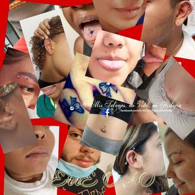 Sunday happy hour 6-10pm
30 simple piercings (ear lobes, nose, eyebrow, belly). 
Walk-in