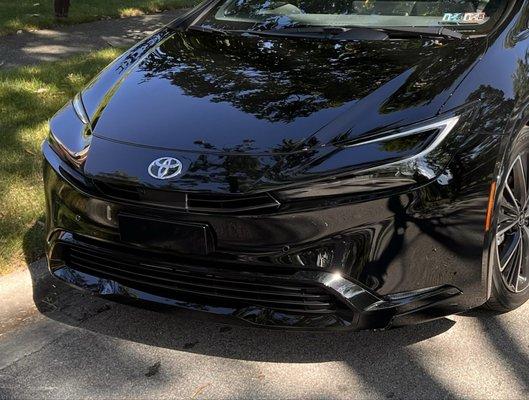 Wrapped the gray portion of the inner grill with thicker black ceramic PPF instead of a thinner vinyl wrap.  Looks stellar.