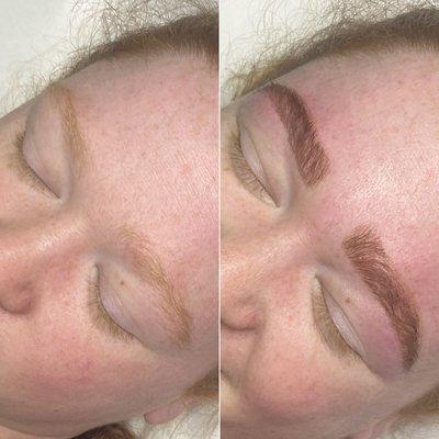 Brow sugar shape and tint.