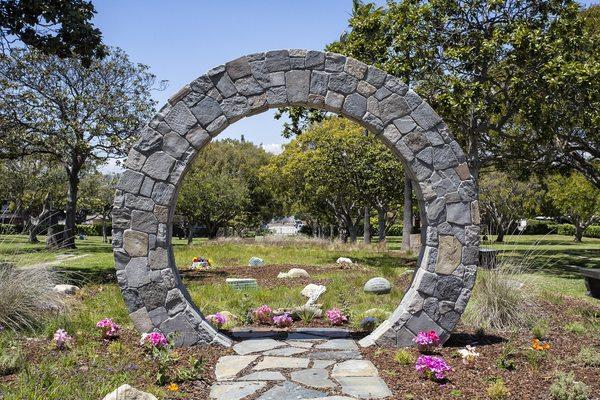 The Moongate in Eternal Meadow, the Cemetery's green/natural burial section.