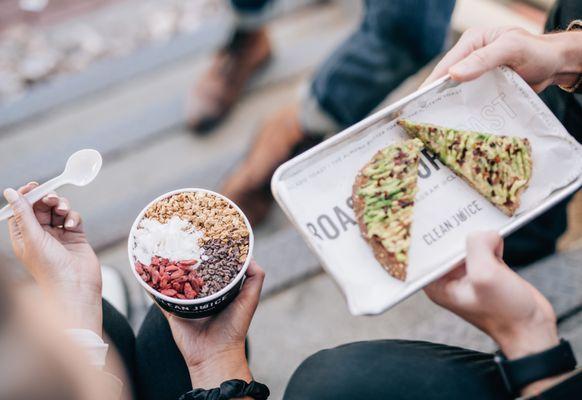 The New Elderberry bowl and Avocado Toast