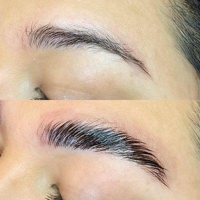 Brow lamination + tint by Jill