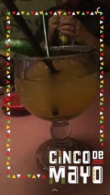 Margarita Deal on Cinco De Mayo: Peach Mango on the Rocks!