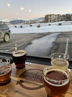 Can't beat that view while enjoying some good brews.