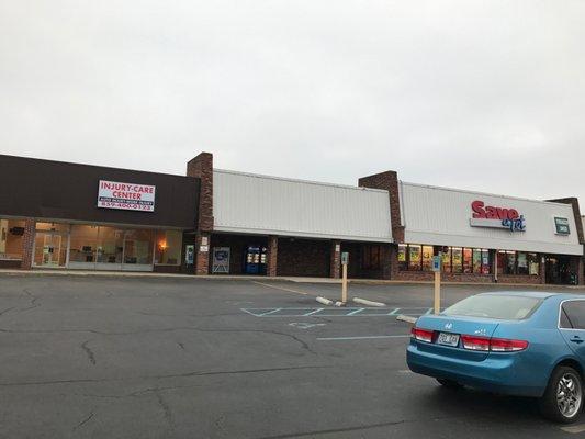 Next to Save-a-Lot on Broadway