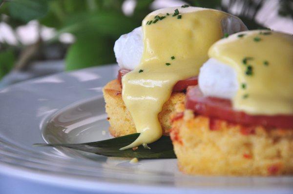 Eggs Benedict with Lilikoi Hollandaise