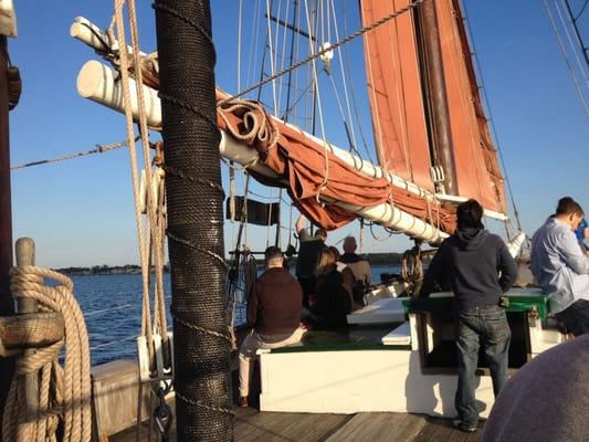 Very cool to see how many people are needed to hoist the sails