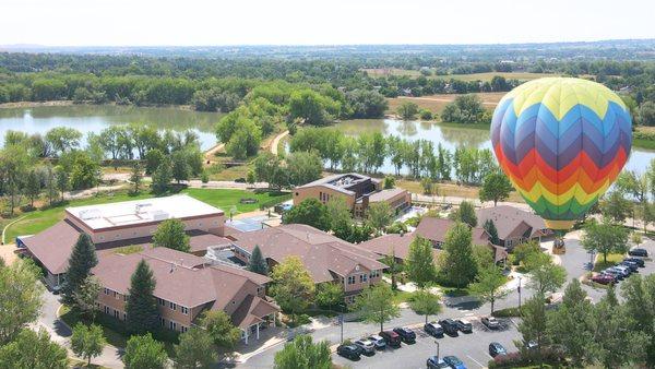 Our safe and beautiful 5.5 acre campus located on the east side of Boulder is accessible for Longmont, Louisville, Lafayette, and beyond.