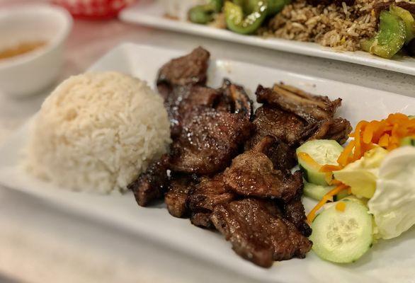 BBQ beef shortribs are amazing Korean fusion