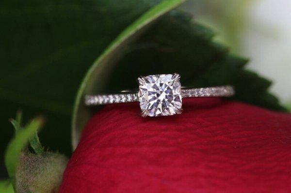 Our beautiful engagement ring custom made by David Klass.