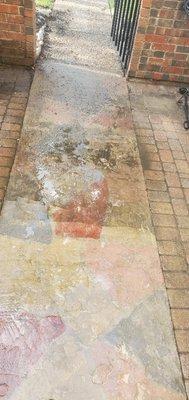 Power washing: before and after