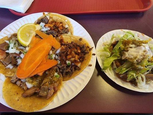 2 buche 2 asada carnitas sope