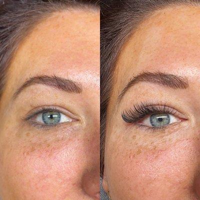 Cat eye lash extensions