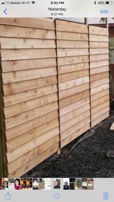 Cedar fence ! Looks amazing