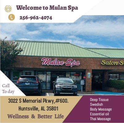 Here at Mulan Spa & Massage we love being a part of helping  taking part in peoples wellness and a better life.