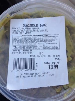 The guacamole they make in house has jalapeño in it. Good stuff!