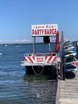 Front of Party Barge