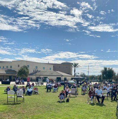 Sunday morning outdoor worship