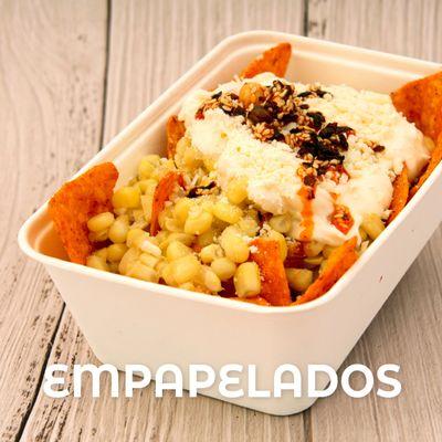 Dori-Elote with home made spicy sauce!