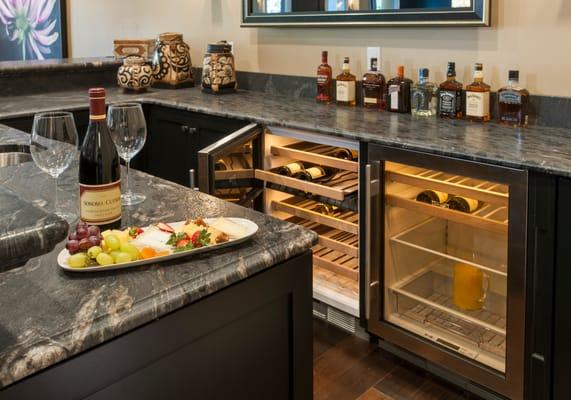 Beautiful Bar and Countertops installed by Colonial Marble & Granite