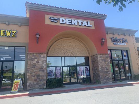 Exterior of the dental practice.