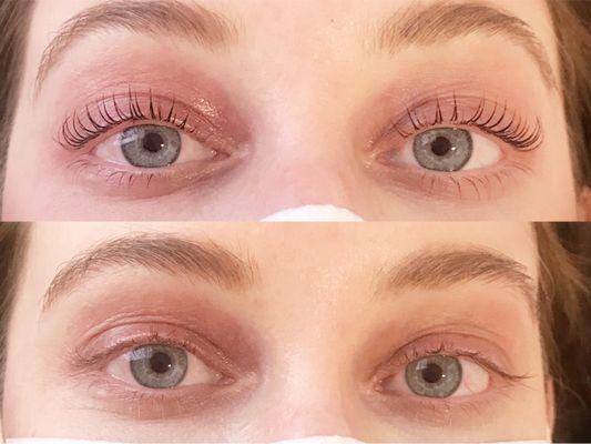 Keratin lash lift & Tint Our experts will give your lashes the perfect curl and color to make your eyes pop--without the daily hassle.