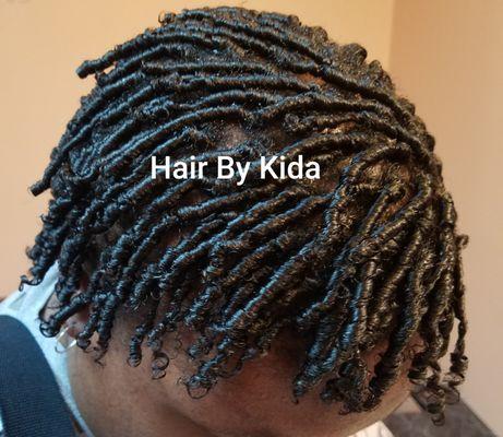 Gel twists/comb twists on natural hair