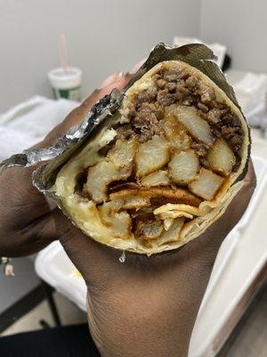 My friend's California burrito.